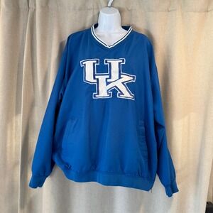 VTG Pro Player‎ UK Wildcats V Neck Pullover Windbreaker Jacket Size L/G